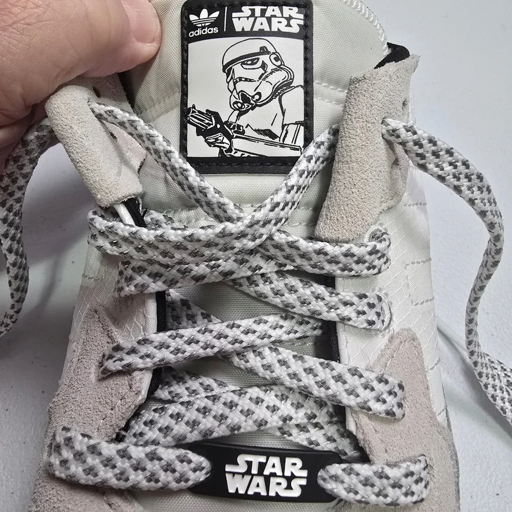 Adidas Nite Jogger Star Wars Stormtrooper White Black FW2287 Mens Size 9